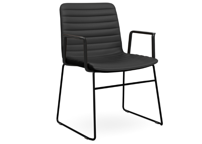 Nikola Sled Chair + Arms (8842436411672)