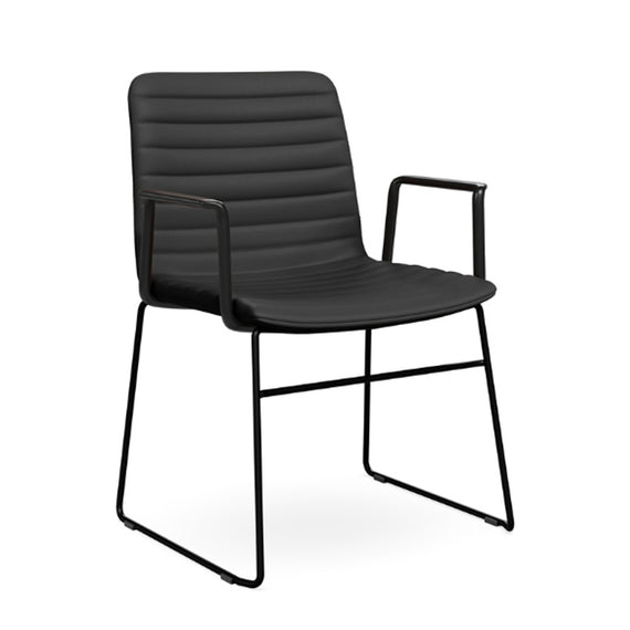 Nikola Sled Chair + Arms (8842436411672)