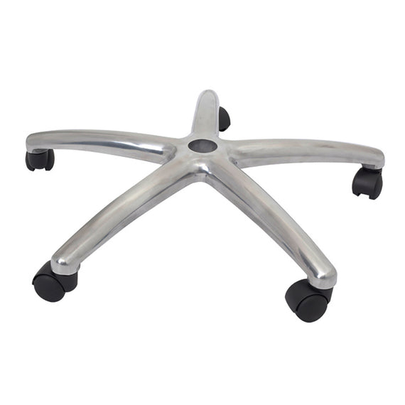 Chrome 5 Star Base With Back Castors