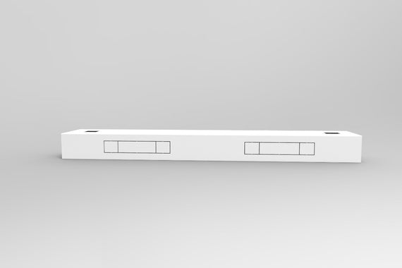 Boost Plus Single Sided Workstation Cable Tray To Suit 1200mm W Worktops (8834187624728)