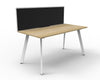 Deluxe Eternity Single Sided Workstation - With Screens (8820904460568)