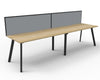 Deluxe Eternity Single Sided Workstation - With Screens (8820904460568)