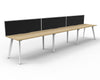 Deluxe Eternity Single Sided Workstation - With Screens (8820904460568)