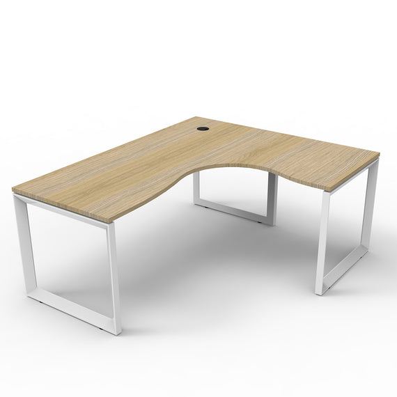 Deluxe Loop Leg Corner Workstation