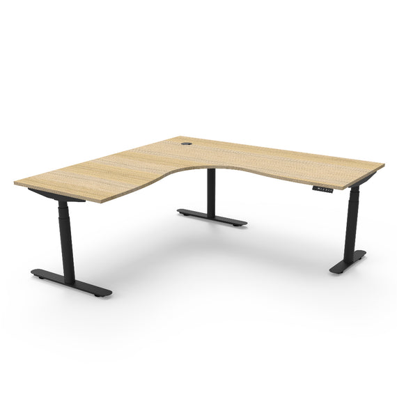 Halo+ Corner Height Adjustable Workstation