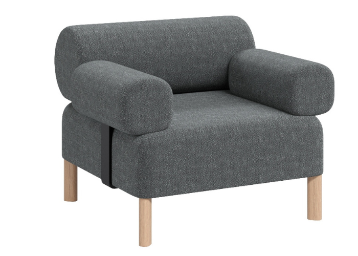 Pebbles Single Seater + 1 Backrest + 2 Armrests (8843541971224)