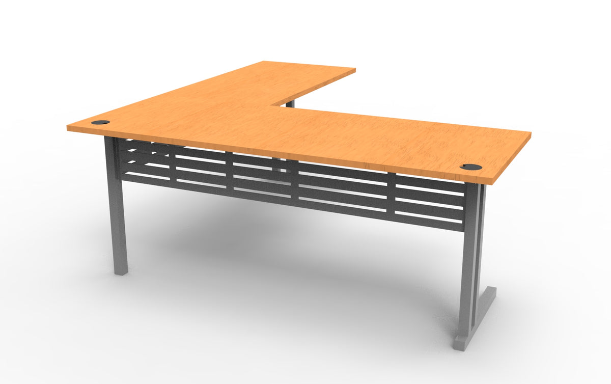 Rapid Span Open C Leg Workstation with Return – Applied Furniture