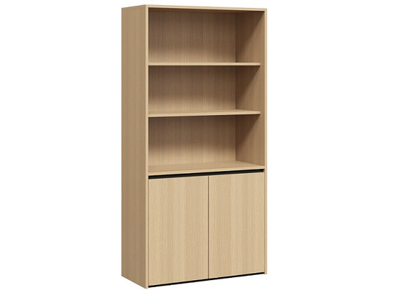 Shadowline Cupboard - Half Bookshelf + Storage (8873004695832)