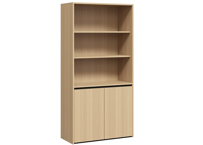 Shadowline Cupboard - Half Bookshelf + Storage (8873004695832)