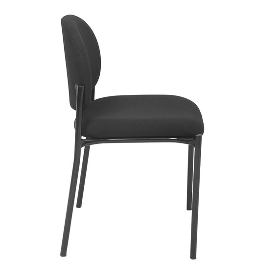 V100 Black Stacking Visitor Chair