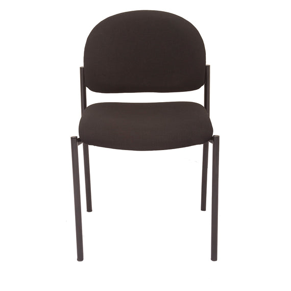 V100 Black Stacking Visitor Chair