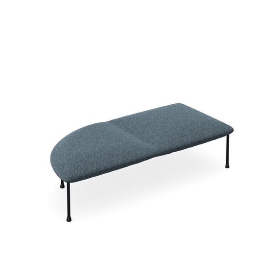 Bowie Left Curve Ottoman