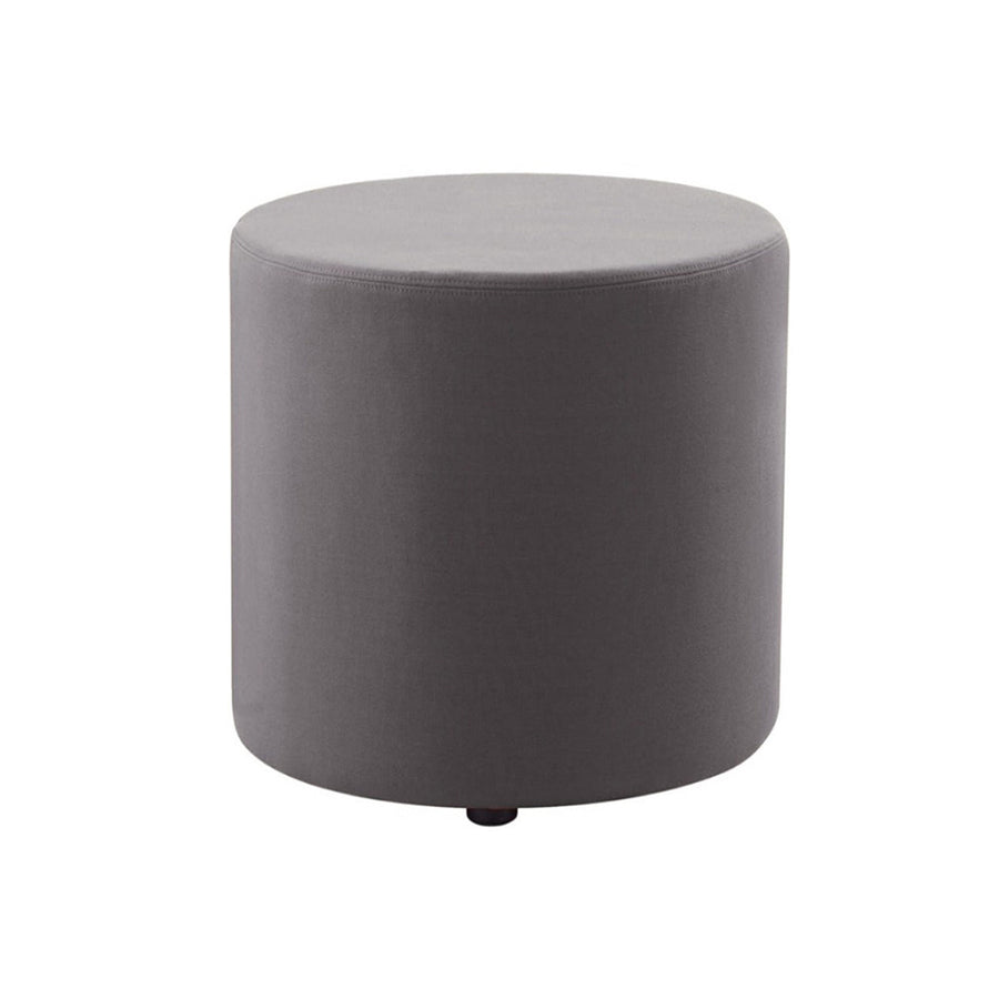 Mars Charcoal Round Ottoman